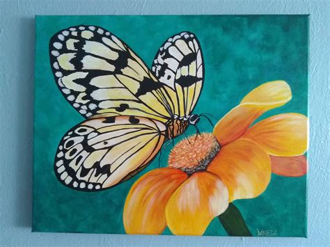 Pin By Ashleigh Dewitt On Butterflies Butterfly Acrylic Painting