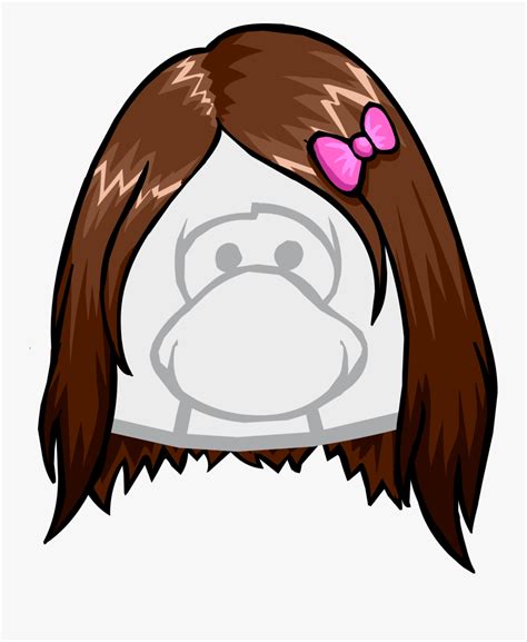 Club Penguin Brown Hair Free Transparent Clipart Clipartkey