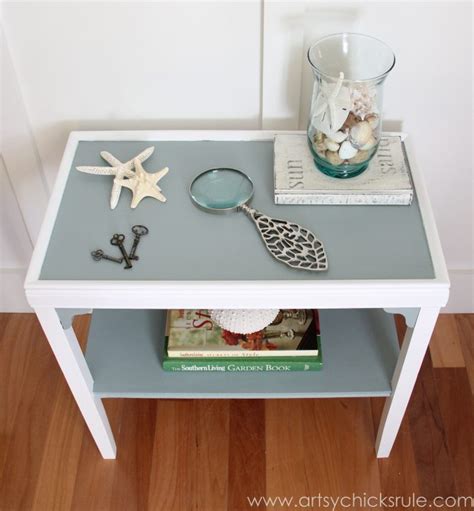 Decor, diy furniture, do it yourself, kitchen. Two Tone Side Table Makeover - Themed Furniture Tour ...
