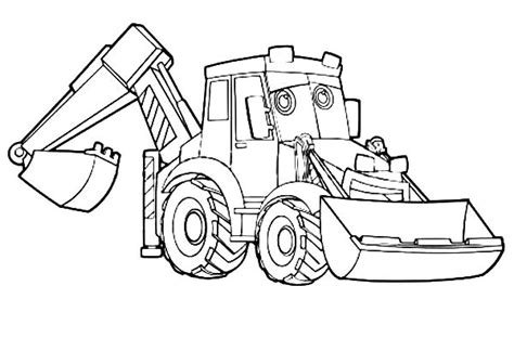 Excavator Coloring Pages - Download & Print Online Coloring Pages for