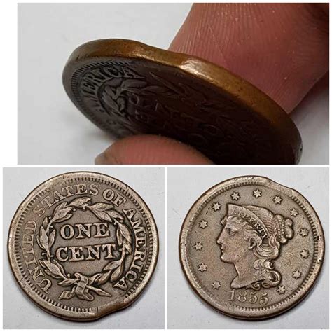 A Nice Clipped Large Cent Coins