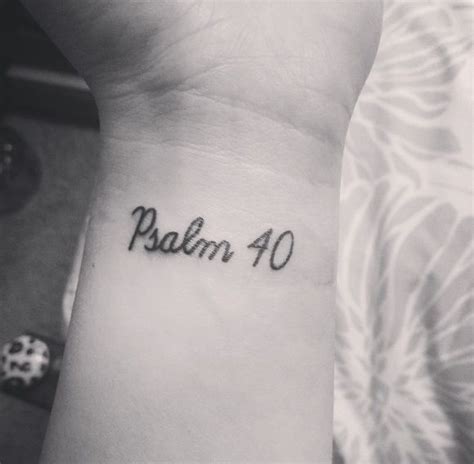 Psalm 40 Tattoo Loveeee Tattoo 3 Tattoo Wrist Tattoo Heart Tattoo
