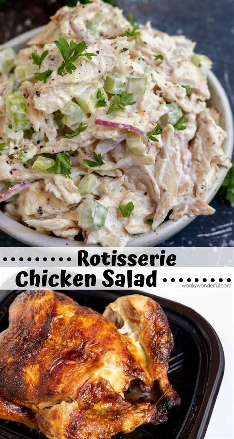Super Easy Rotisserie Chicken Salad Wonkywonderful