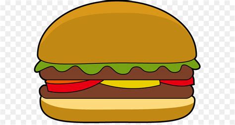 Hamburger Cheeseburger Veggie Burger Cartoon Clip Art