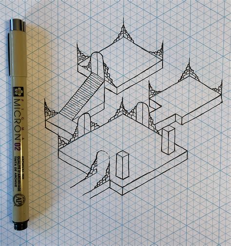 Tutorial How To Draw An Isometric Dungeon Map By Niklas Wistedt Medium