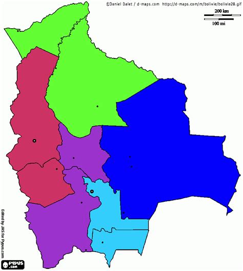 Mapa Bolivia Para Colorear Mapa Bolivia Para Imprimir