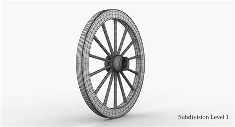 Artstation Old Wagon Wheel 3d Model Game Assets