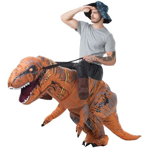 T Rex Costume Inflatable Dinosaur Costume World Park Blowup Dinosaur