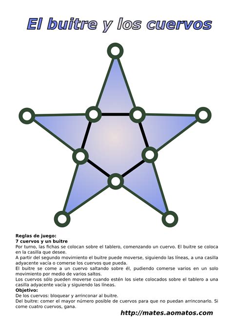 Talleres y juegos matemáticos 2000. Juegos de estrategia: El buitre y los cuervos o el Kooa ...