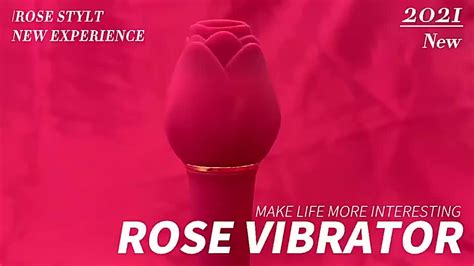 Sex Rod Double Sided Rose Sucking Women Clitoral Sucking Vibrator Rose Masturbator Sex Toy