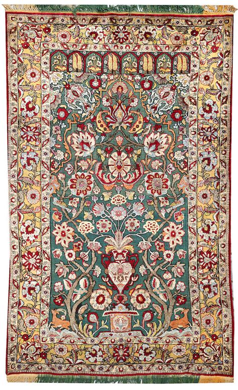 bonhams a kashan rug central persia size approximately 4ft 2in x 7ft 3in