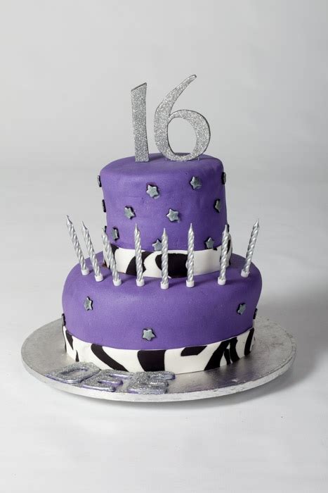 A boy's 16th birthday is a pretty big deal for him. 16Th Birthday Cake Chocolate Sponge Ganache Covered In Fondant And Zebra Accents In Fondant I ...