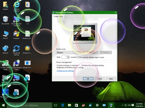 Bubbles Screensaver Windows 10