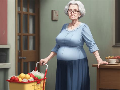 Size Converter Image Single Pregnant Granny