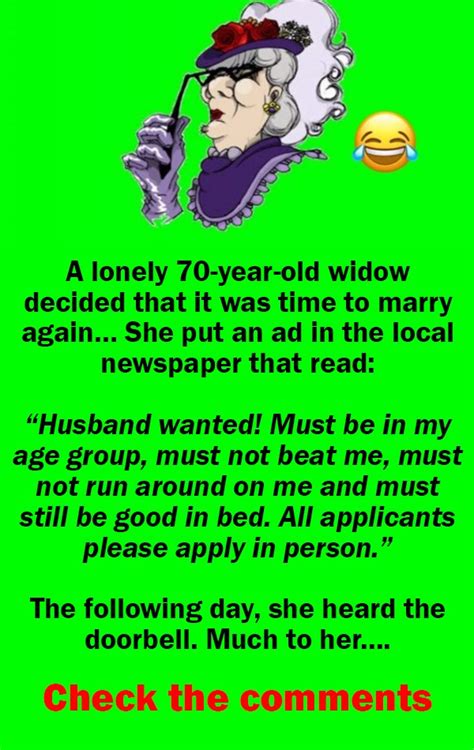 Demic 70 Year Old Widows Newspaper Ad For A Husband