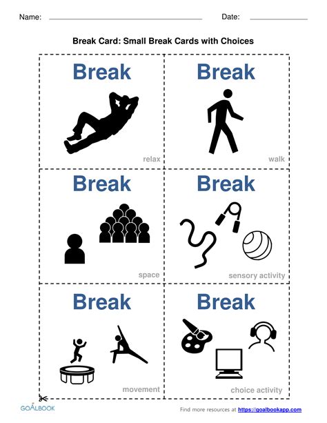 Break Card Udl Strategies
