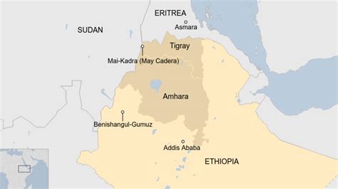 Ethiopia Tigray Crisis Rockets Hit Outskirts Of Eritrea Capital Bbc News