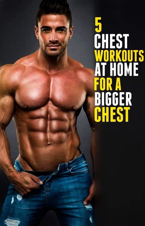 Apart from pushups and the variations, there are few other exercises that can be considered best chest exercises at home without any weights. 5 chest Workouts At Home Bigger Chest in 2020 | Best chest ...