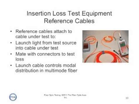 Foa Lecture Insertion Loss Testing This Lecture Is About