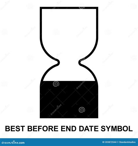 Best Before End Date Symbol Use Within Time Period Symbol Isolated