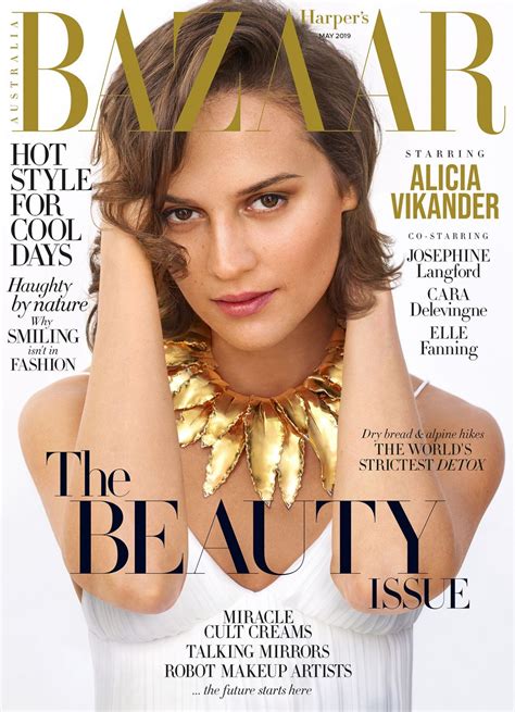 Alicia Vikander Harpers Bazaar Australia May 2019 Cover Celebmafia