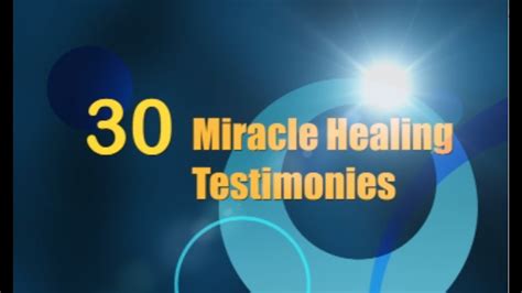 30 Powerful Miracle Healing Testimonies Signs Wonders Miracles