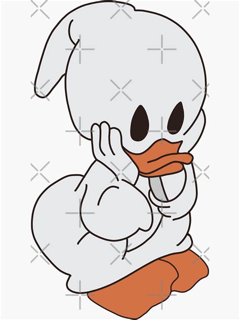 Ghost Duck Sticker For Sale By Mbmikaela6 Redbubble