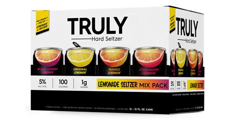 Truly Hard Seltzer Lemonade Variety Pack 12 Pack12 Oz Cans Beverages2u