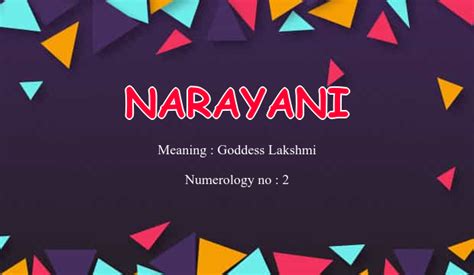 Narayani Name Meaning