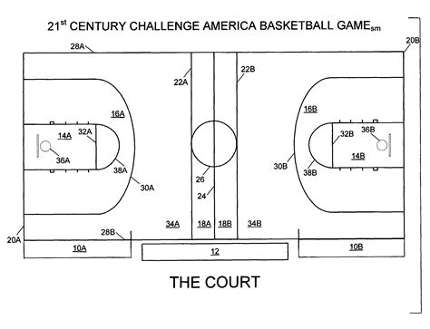 Printable Basketball Court Layout