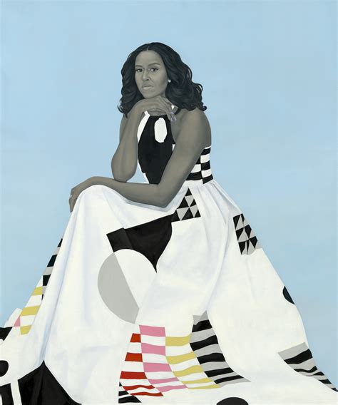 Barack And Michelle Obama Unveil Their Portraits At National Portrait