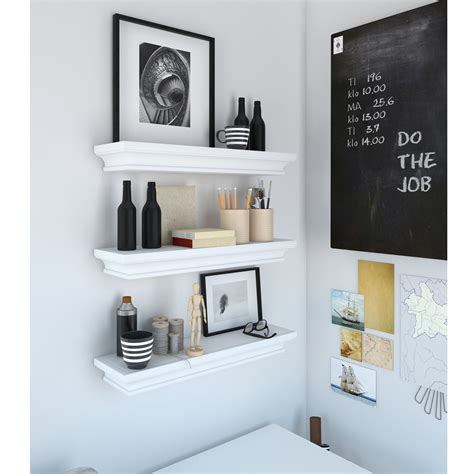 Wall mounted shelves for storing books and magazines and more. brightmaison White Traditional Kids Room Wall Shelf 24 x 6 ...