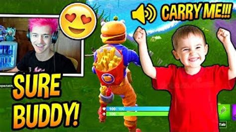 Ninja Playing Fortnite With The Most Adorable Child In The World Best