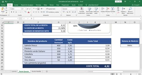 Descarga Plantillas De Excel Gratis Planillaexcel Com Calculadora Costo Recetas Plantilla Vrogue