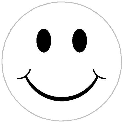 Happy Face Template Clipart Best