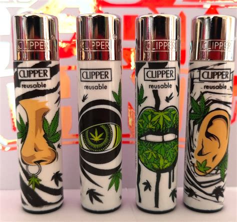 4 X Leaves World 2 Rare Clipper Lighters Unique Funny Cool Etsy