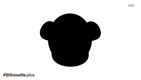 Monkey Head Silhouette Illustration Image Silhouettepics