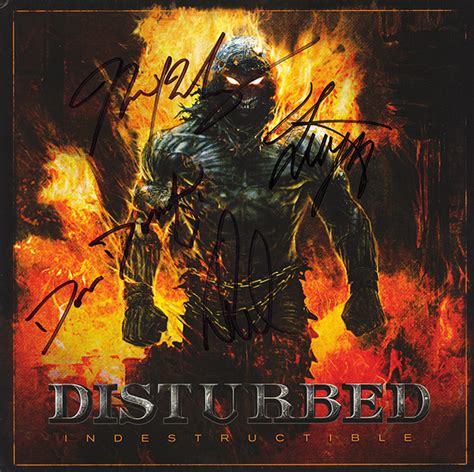 Disturbed Band Signed Indestructible Album Artist Signed Collectibles