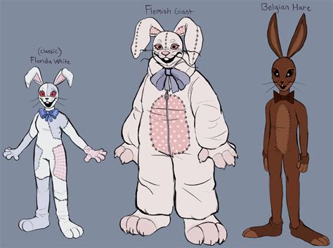 🪓⛓️ava Tea 🔪 On Twitter Vanny As Several Different Rabbit Breeds More Coming Soon Fnaf