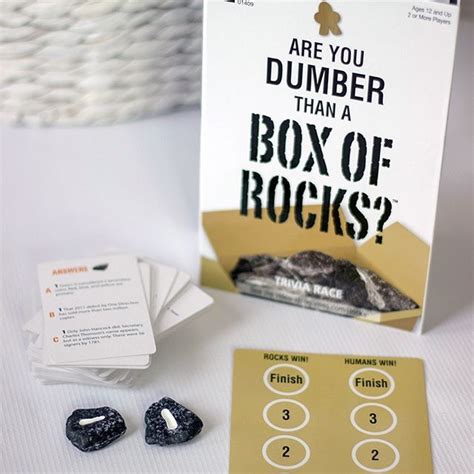Looking For A New Trivia Game For Game Night Are You Dumber Than A Box Of Rocks Is One To Check