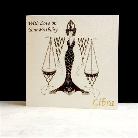 Birthday Card Libra Sign Zodiac Cards Birthday Cards Cards