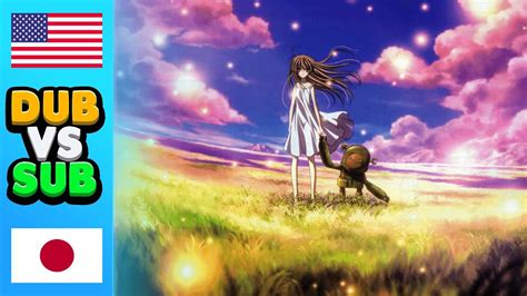 Clannad After Story Anime Dub Vs Sub Comparison Youtube