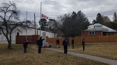 Huntsville Legion Lowers Flag To Half Mast To Honour Nova Scotia