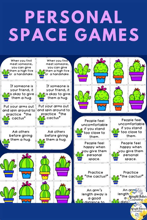 Personal Space Games Practice The Cactus Counseling Game Digital Version Counseling Games