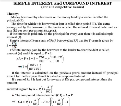 Compound Interest Problems Worksheets