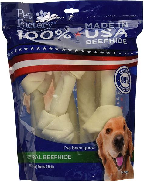 Pet Factory 78206 Made In Usa Value Pack 8 9 Rawhide Chews For Dogs 6