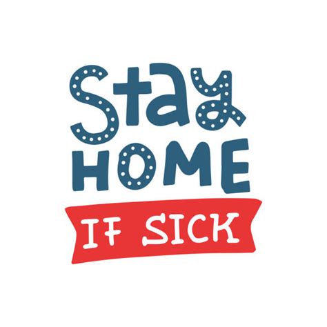 Stay At Home Sick Illustrations Royalty Free Vector