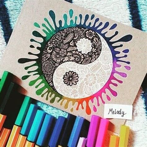 They give the order in which to make the various strokes of the pencil. 40 Creative And Simple Color Pencil Drawings Ideas | Sharpie art, Color pencil drawing, Mandala ...