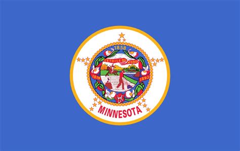 Free Printable Minnesota State Flag And Color Book Pages