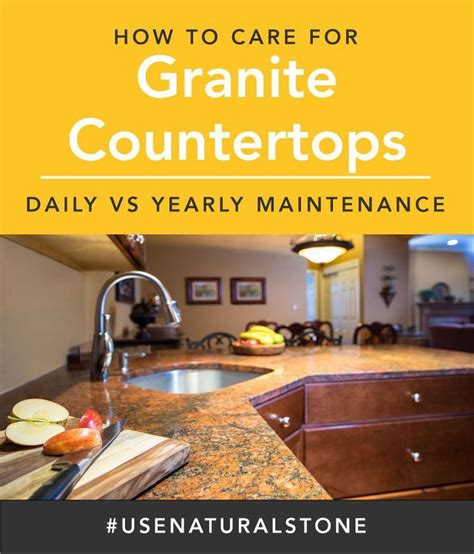 How To Care For Your Granite Countertops Use Natural Stone Caring